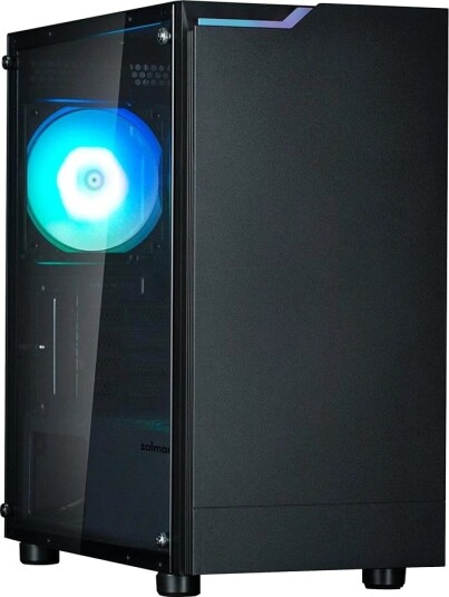 Zalman T4 Plus Mini Tower mATX 1x120mm ARGB-vifte Herdet glass Svart Zalman T4 Plus Mini Tower mATX 1x120mm ARGB-vifte Herdet glass Svart