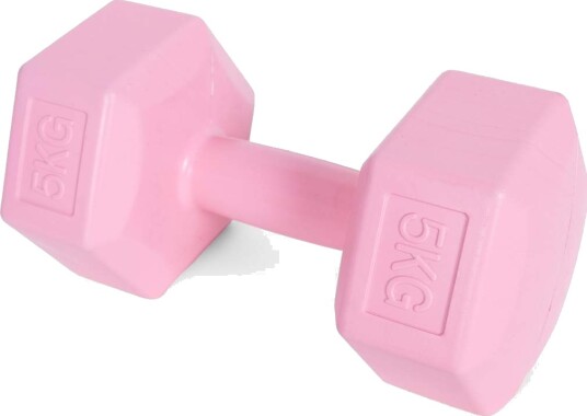 Hex manualer sett 2x5 kg treningsvekter fitness belastning rosa ModernHome Hex manualer sett 2x5 kg treningsvekter fitness belastning rosa ModernHome