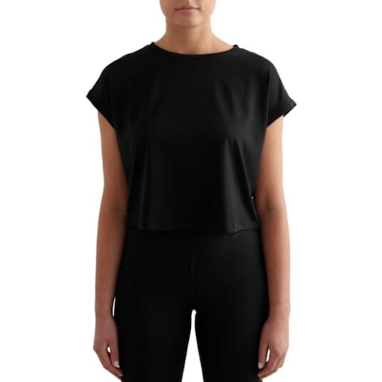 Aim'n Treningstopp Soft Basic Roll Sleeve Top Svart