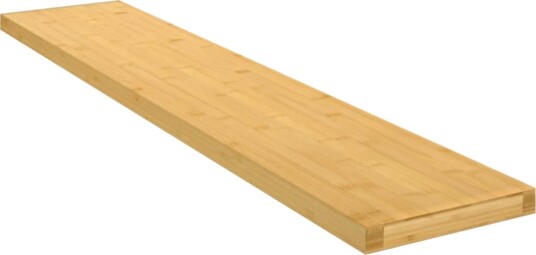 vidaXL Vegghylle 100x20x2,5 cm bambus