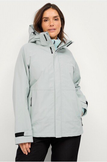 Áhkká Regnjakke Rain Jacket W Grå