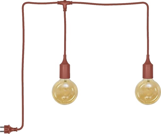 Osram Endura Decor oppladbar utendørs pendellampe 6 meter brun