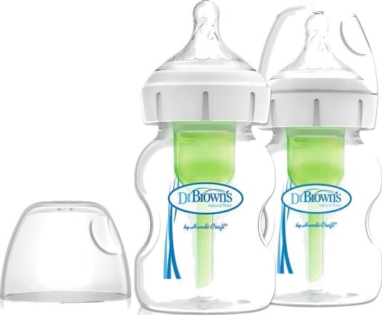 Dr. Brown's Tåteflaske 150ml Fra 0 Mnd Hvit/Klar/Grønn 2 Pk Dr. Brown's Tåteflaske 150ml Fra 0 Mnd Hvit/Klar/Grønn 2 Pk