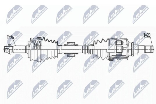 Nty Drivaksel NTY NPW TY 151