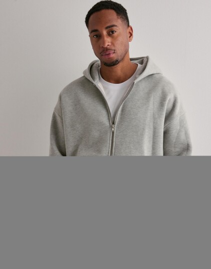 Que Sera Sera Cozy Zip Hoodie Hoodies med glidelås Grå Que Sera Sera Cozy Zip Hoodie Hoodies med glidelås Grå