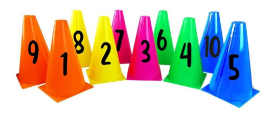 SportMe Sifferkoner 23 cm - Set 1-10 SportMe Sifferkoner 23 cm - Set 1-10