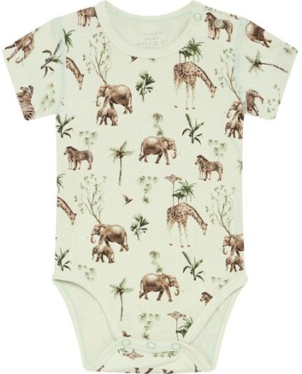 Hust&Claire bambus Hust & Claire Safari kortermet body i bambus Green Hust&Claire bambus Hust & Claire Safari kortermet body i bambus Green