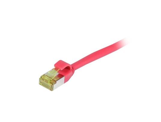 Synergy RJ45 Nettverkskabel Cat6a S/FTP Slim 0,5m Rød