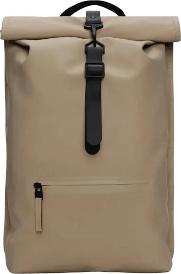 Rains Rolltop Rucksack W3 - Beige - ONE SIZE Rains Rolltop Rucksack W3 - Beige - ONE SIZE