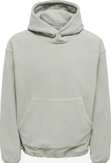 ONLY & SONS Onshunter Rlx Ls Fleece Hoodie GHOST GRAY XL ONLY & SONS Onshunter Rlx Ls Fleece Hoodie GHOST GRAY XL