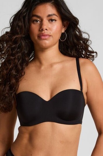 Hunkemöller Foret pushup BH uten stropper Smooth Svart