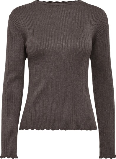Soft Rebels Srmarla Lace Edge Knit Brown XXL