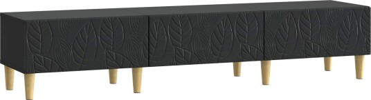TV skap 147 x 34,5 x 30 cm Svart Konstruert tre TV skap 147 x 34,5 x 30 cm Svart Konstruert tre