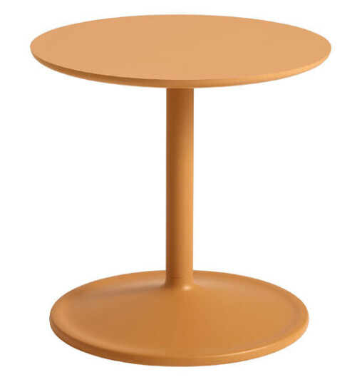 Muuto Soft sidebord Ø 41 cm Orange laminate H: 40 cm