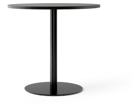 Audo Copenhagen Harbour Column spisebord oak black, ø 80 cm, sort stativ