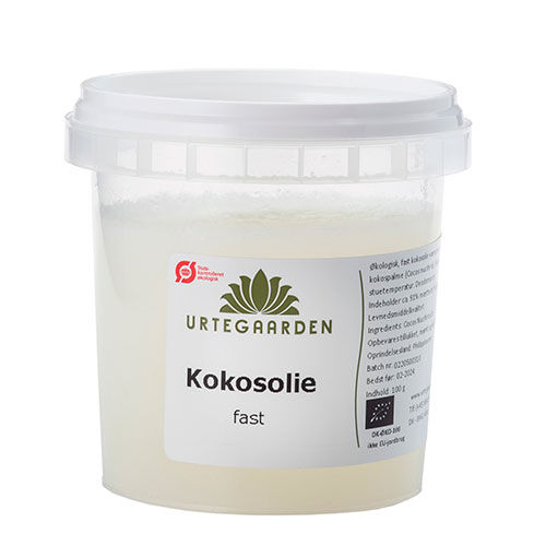 Urtegaarden Kokosolje, Fast Ø 100g