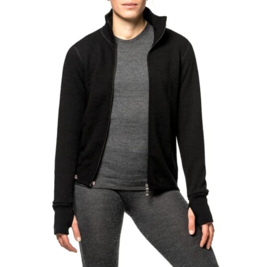 Woolpower Full Zip Jacket 400 Sort M Man Woolpower Full Zip Jacket 400 Sort M Man