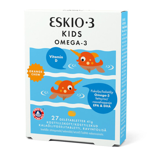 Eskio-3 Kids Chewable Omega-3 27 Tabletter