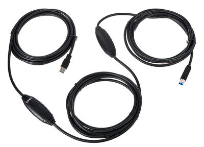 Lindy USB 3.2 Gen 2 Kabel 10 m Typ A til B Sort