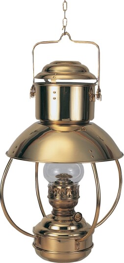 Messinglampe ''Trawler'' Taklampe Parafinlampe