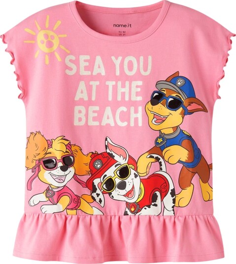 Name It T skjorte NmfMina Paw Patrol Rosa Drikke m. Glitte Name It 7 8 år (122 128) Singlet