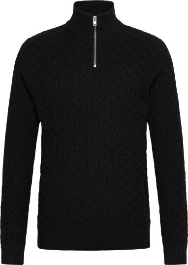Lindbergh | Recycle Structure Knit 1/2 Ziprecycle Structure Knit 1/2 Zip | M