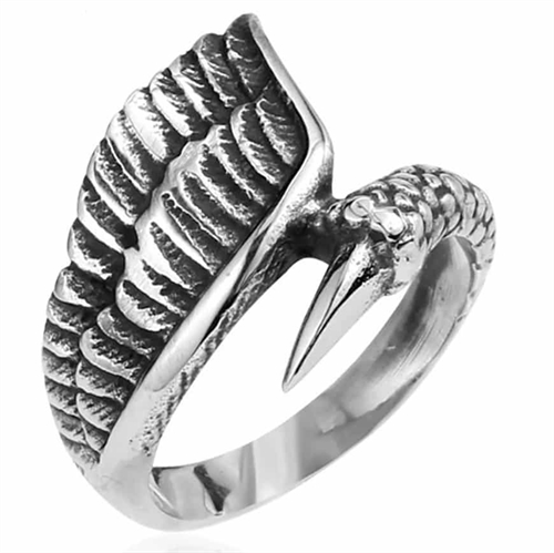 Flake herre ring i stål. Flake herre ring i stål.