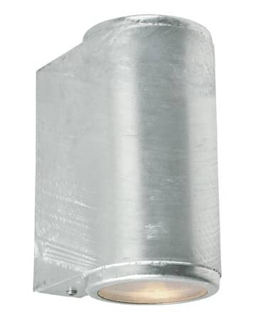 Mandal 1370 Vegglampe 2x3,9W LED Lys Opp/Ned Galvanisert Stål