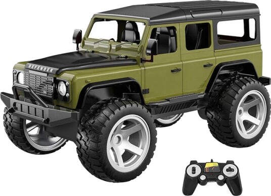 Double Eagle E362 003 RC 1:14 Land Rover Defender Radiostyrt Bil Mørkegrønn