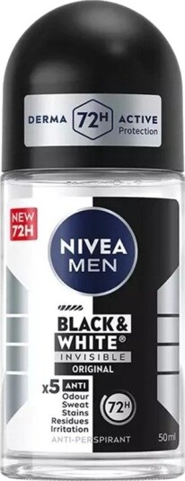 Nivea Men Invisible Black & White Power Roll On 50ml