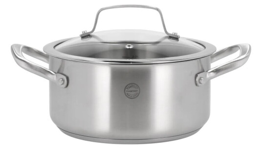 Pillivuyt Roya gryte med glasslokk 3 l Rustfritt stål Pillivuyt Roya gryte med glasslokk 3 l Rustfritt stål