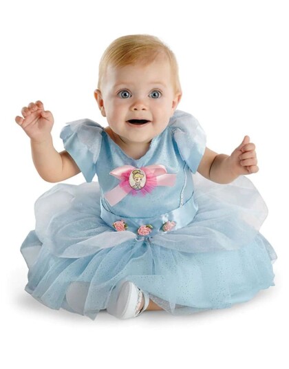 Lisensiert Cinderella/Askepott Kostyme til Baby 6 12 MND