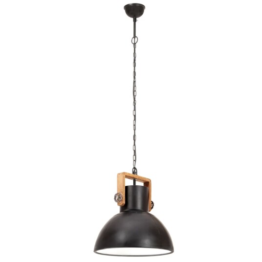 vidaXL Industriell hengelampe 25 W svart rund 40 cm E27 vidaXL Industriell hengelampe 25 W svart rund 40 cm E27