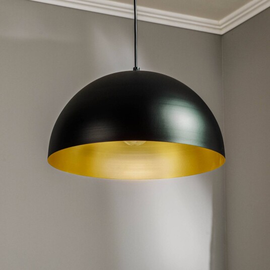 Eko-Light Hengelampe Beta i svart og gull