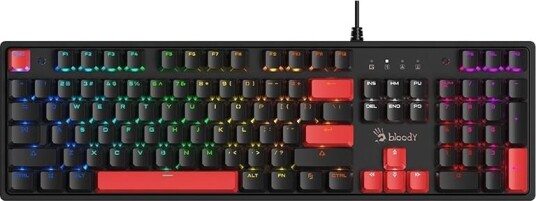 A4Tech Bloody S520N Mekanisk Tastatur Fire Black Red Switch 