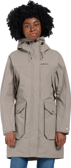 Didriksons Women's Thelma Parka 10 Ash Brown 50