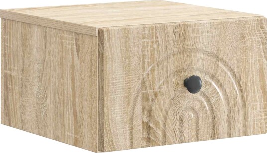  Vegghengt Nattbord Sonoma eik 33 x 34,5 x 20 cm Konstruert tre
