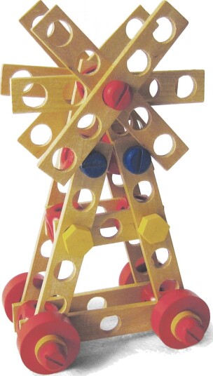 Vn Toys 3-2-6 Byggesett I Tre 90 Deler Inkludert Stokker Klosser Og Skruer 3+ År