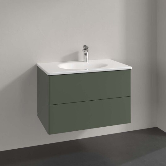 Villeroy & Boch  Antao Servantskap med 2 skuffer 78,8x49,6x50,4 cm u/lys Grønn Matt