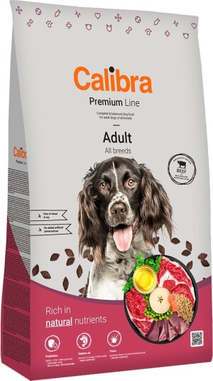 Calibra Tørrfôr Adult Dog Premium Line Beef 12 kg