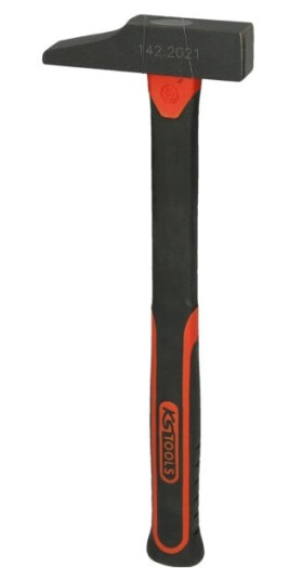 Ks Tools 142.2033, Klohammer, Stål, Fiberglass, Svart, Rød, 29 Cm, 320 G Ks Tools 142.2033, Klohammer, Stål, Fiberglass, Svart, Rød, 29 Cm, 320 G