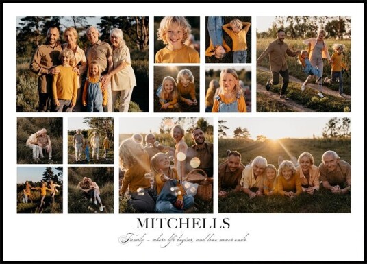 Our Family Collage Plakat Plakat / 30x40cm Our Family Collage Plakat Plakat / 30x40cm