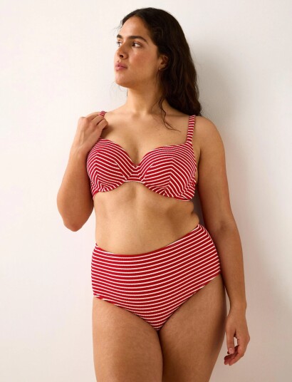 Lindex Swim Bra Liljat Shirt Y D Crep Red 80 E