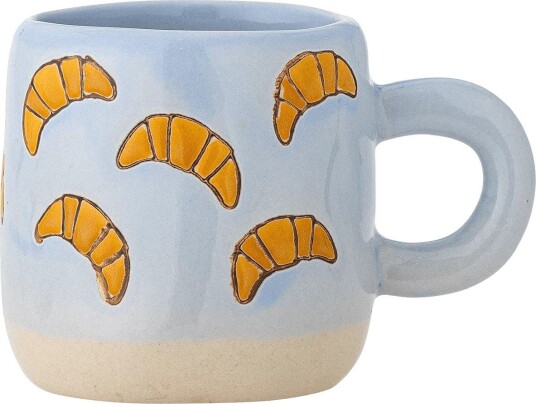 Bloomingville Millie kopp 11 cl Blå croissanter