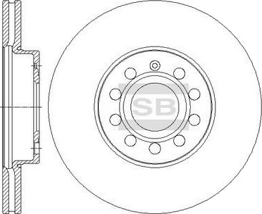 Bremseskive Hi Q SD5405