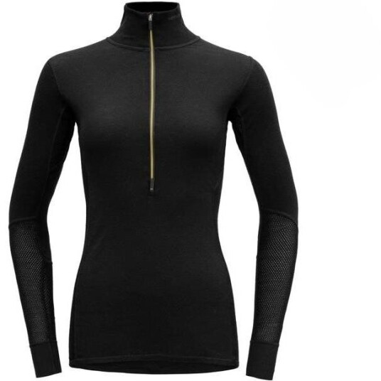 Devold Wool Mesh 190 Zip Neck Wmn Caviar Caviar L