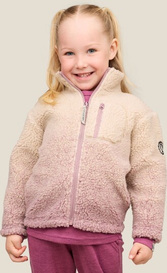 Gullkorn Kalk Fleece Jakke Rosa 86