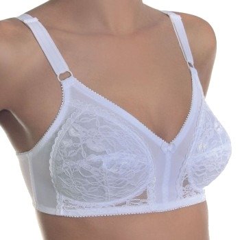sassa BH Padded Soft Bra With Lace Hvit polyamid C 85 Dame