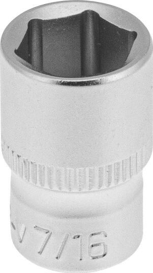 PELA 562157 Pipe Drivstørrelse 1/4", 6-Kant, Kort 7/16"