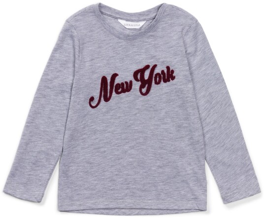 Luca & Lola Lauro Langermet T-Skjorte Grey Melange 110-116 Luca & Lola Lauro Langermet T-Skjorte Grey Melange 110-116